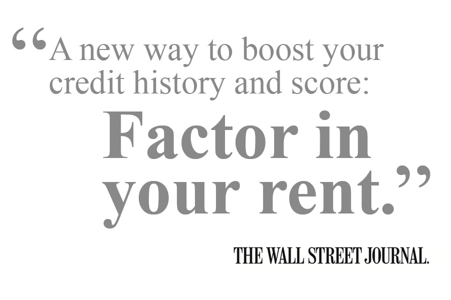 News Rent Payments Can Boost Credit by The Wall Street Journal